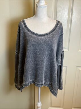 FREE PEOPLE Oversized Lightweight Sweatshirt
